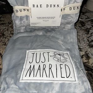 Rae Dunn Just Married Blanket